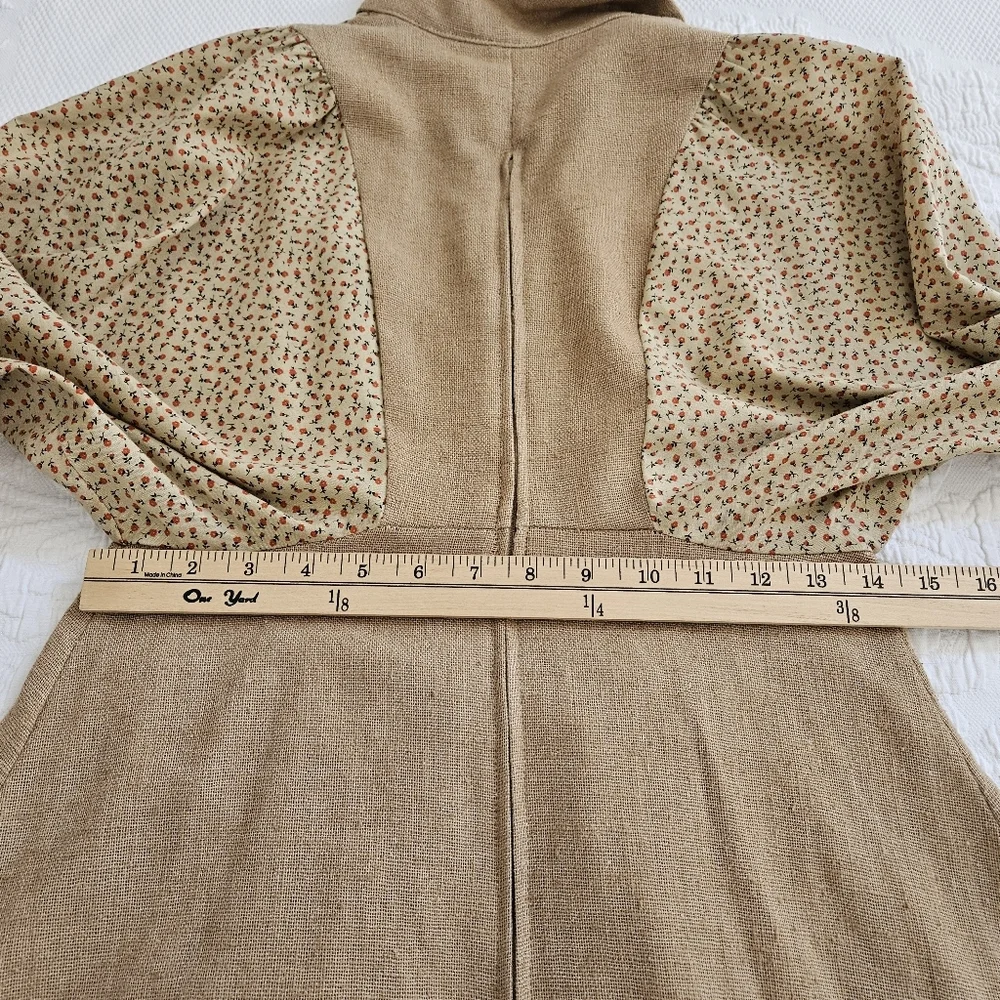 Vintage 70s dress prairie cottage core tiny floral print hippie boho size XS - Picture 7 of 14